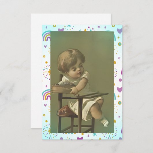 Feisty Baby Bedankkaart (Voorkant / Achterkant)