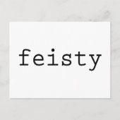 Feisty Briefkaart (Voorkant)