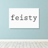 Feisty Canvas Afdruk (Insitu (Houten vloer))