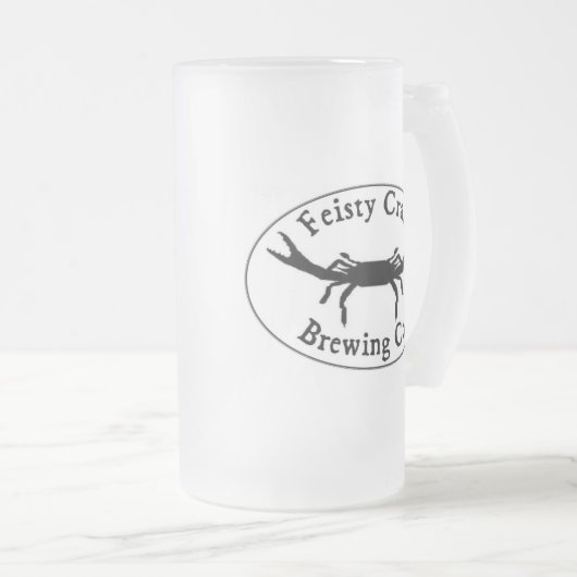 Feisty Crab Frosted Mok (Voorkant rechts)