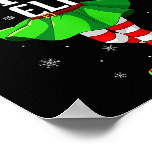 Feisty Elf Christmas Girls Women Elf Squad Xmas Fa Poster (Hoek)