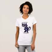 Feisty Feline Superhero Funny Crazy Cat T-shirt (Voorkant volledig)