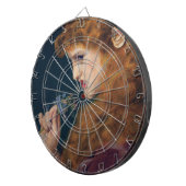 Feisty Red-haring Woman (Schaduw van de Liefde) Dartbord (Voorkant Rechts)