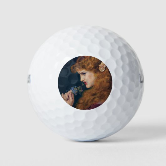 Feisty Red-haring Woman (Schaduw van de Liefde) Golfballen (Voorkant)