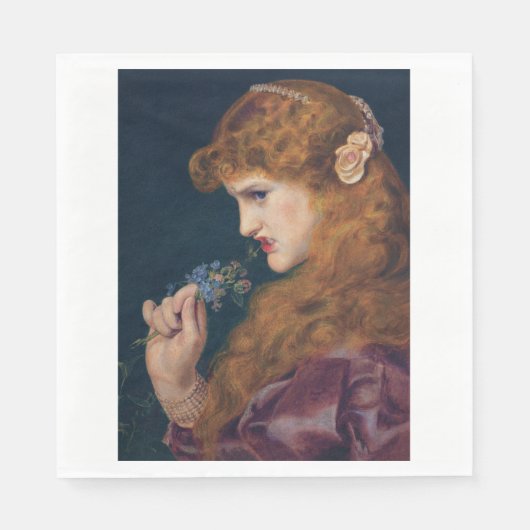 Feisty Red-haring Woman (Schaduw van de Liefde) Servet (Voorkant)