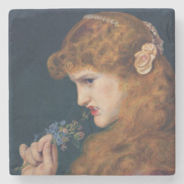 Feisty Red-haring Woman (Schaduw van de Liefde) Stenen Onderzetter