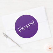 Feisty! Ronde Sticker (Envelop)