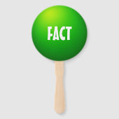 Feit Fictie Quiz Spel Paddle Bord Handwaaier (Voorkant)