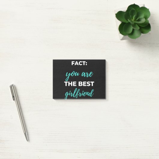 Feit: Je bent het beste Vriendin Post-it® Notes (Kantoor)