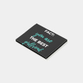 Feit: Je bent het beste Vriendin Post-it® Notes (Schuin)