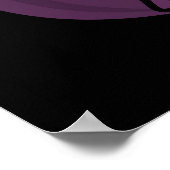 Feit Niet Fig-tion Grappig Fig Pun Donker BG Poster (Hoek)