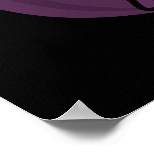 Feit Niet Fig-tion Grappig Fig Pun Donker BG Poster (Hoek)