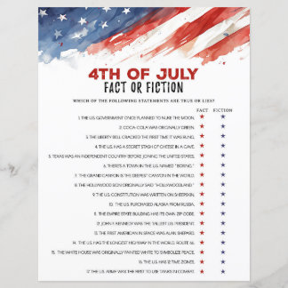 Feit of Fictie 4 juli Party Game