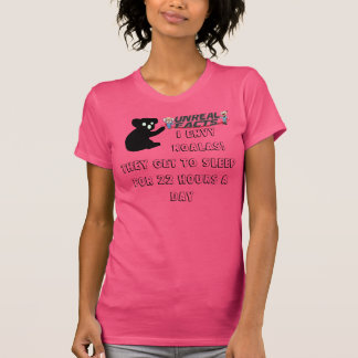FEIT: Slaap net zoveel als koala's T-shirt