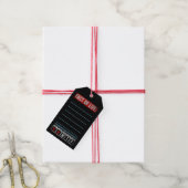 Feit van het Leven Agenda Zegt WTF Humor Cadeaulabel (Met Touw)