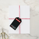 Feit van het Leven Agenda Zegt WTF Humor Cadeaulabel (Met Touw)