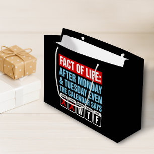 Feit van het Leven Agenda Zegt WTF Humor Groot Cadeauzakje