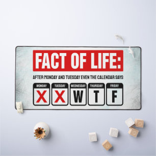 Feit van het Leven Kalender Zegt WTF Humor Bureaumat