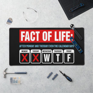 Feit van het Leven Kalender Zegt WTF Humor Bureaumat