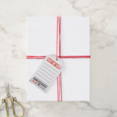 Feit van het Leven Kalender Zegt WTF Humor Cadeaulabel (Met Touw)