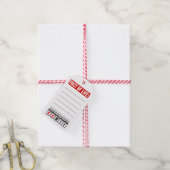 Feit van het Leven Kalender Zegt WTF Humor Cadeaulabel (Met Touw)