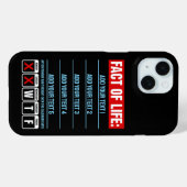 Feit van het Leven Kalender Zegt WTF Humor Case-Mate iPhone Case (Achterkant (horizontaal))