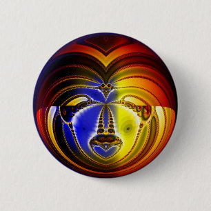 Feitelijk gezicht ronde button 5,7 cm
