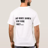 Feitelijk tandenborstel shirt (Achterkant)