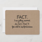 FEITELIJKE BRUIDTJONKER GETUIGE Grappig Voorstel Kaart (Voorkant)