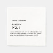 Feitelijke bruiloft, repetitief diner, speciale pa servet (Voorkant)