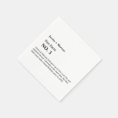 Feitelijke bruiloft, repetitief diner, speciale pa servet (Hoek)