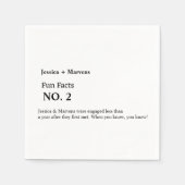 Feitelijke bruiloft, repetitief diner, vrijgezelle servet (Voorkant)