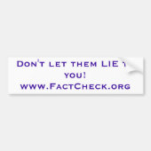 Feitelijke controle van de bumpersticker (Voorkant)