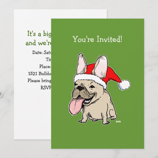 Feitelijke feestdag voor kerstfeestdagen kaart (Voorkant / Achterkant)