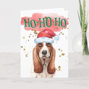 Feitelijke feestdagen in Santa hat yappy howlidays Kaart