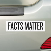 Feitelijke feiten bumpersticker (Op auto)