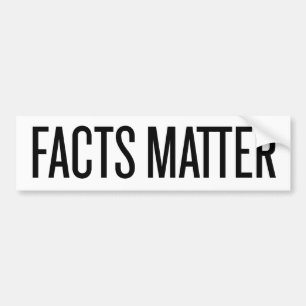 Feitelijke feiten bumpersticker