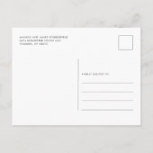 Feitelijke kerstfeestdag Favoriete Dingen Uitnodiging Briefkaart (Achterkant)