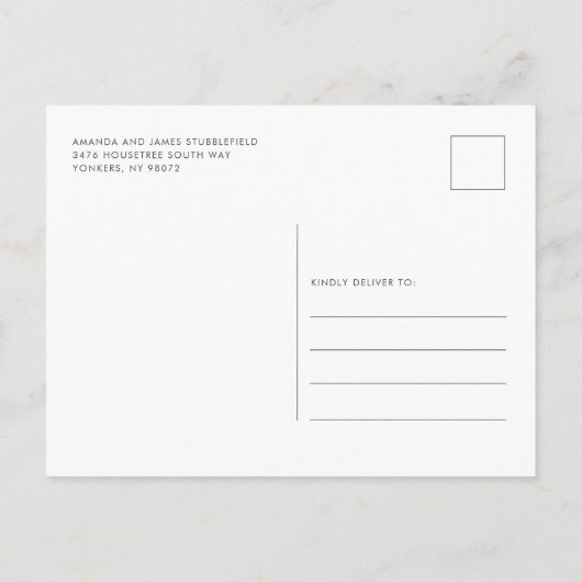 Feitelijke kerstfeestdag Favoriete Dingen Uitnodiging Briefkaart (Achterkant)