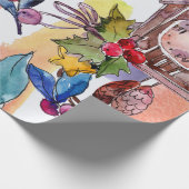 Feitelijke kerstillustratie Verpakkingspapier Cadeaupapier (Hoek)