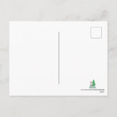 Feitelijke kerstpinguïn-sneeuw feestdagenkaart (Achterkant)