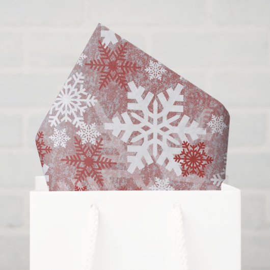 Feitelijke kerstsnowflake Holiday party Tissuepapier (Cadeauzakje)