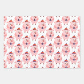 Feitelijke kersttaarten, papierbladen overvullen inpakpapier vel (Voorkant)