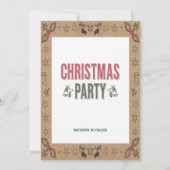 Feitelijke uitnodiging voor kerstfeest (Achterkant)