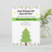 Feitelijke uitnodiging voor kerstfeest (Staand voorkant)