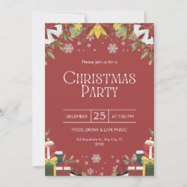 Feitelijke uitnodiging voor kerstfeest
