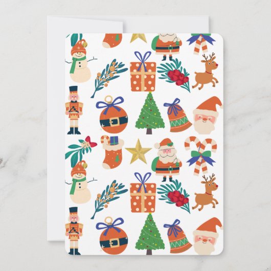 Feitelijke uitnodiging voor kerstfeest (Achterkant)