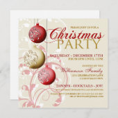 Feitelijke uitnodiging voor kerstfeest (Voorkant / Achterkant)