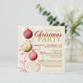 Feitelijke uitnodiging voor kerstfeest (Staand voorkant)