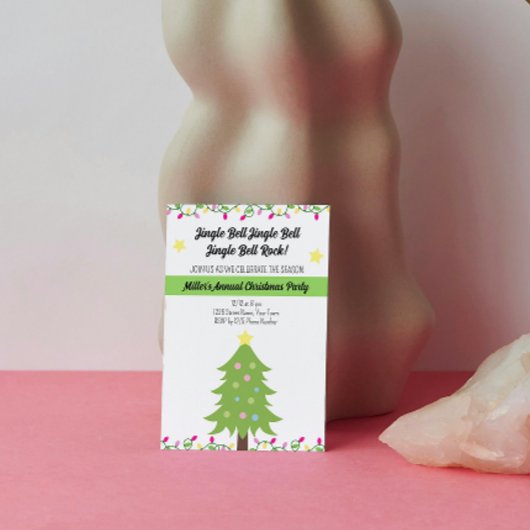 Feitelijke uitnodiging voor kerstfeest